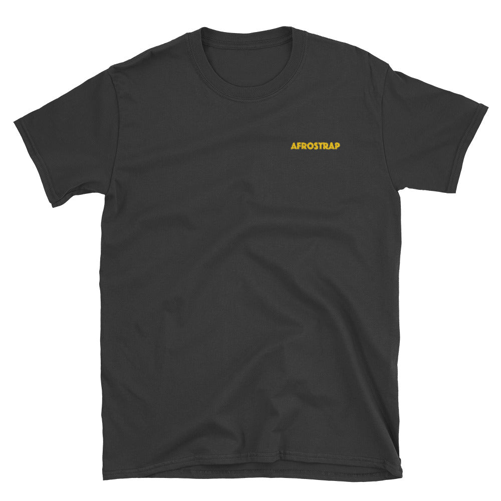 AFROSTRAP "Gold" Embroidery Black T- Shirt
