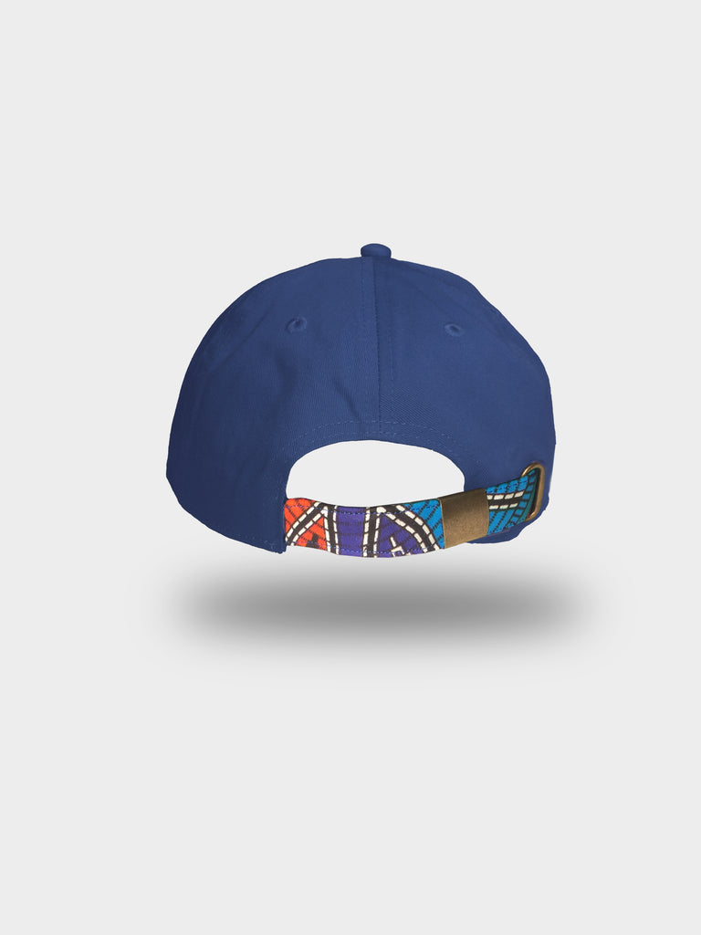 vibrant vast colored kente cloth pattern stapback hat