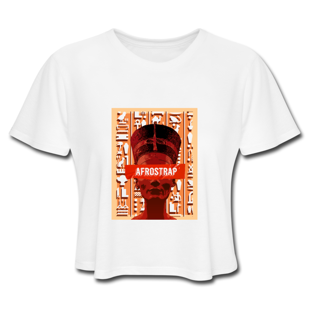 Women's Nefertiti Cropped T-Shirt - white